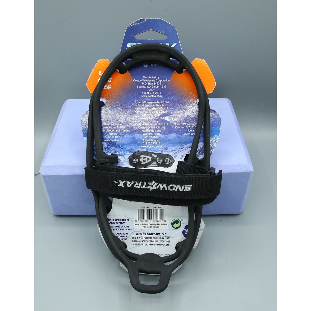 Snow Trax Ice Traction Cleats Tungsten Carbide Spikes L/XL 144087 Black